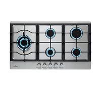 Ignito Chef Edition - Piano cottura a gas, 5 zone, 5 fuochi, bruciatori Sabaf, vetroceramica