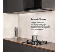 Klarstein Piano cottura a gas Velaire + cappa camino Velaire | Minimalista ed elegante | 60 cm