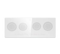 Klarstein Piano Cottura Elettrico 5 Piastre, Piasta Induzione 5 Fuochi a Basso Consumo, Piano Cottura Elettrico Vetroceramica con Zone Combinabili, Piastra Induzione 5 Fuochi Incasso Touch 11600W