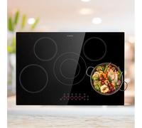 Klarstein Virtuosa 5 - Piano cottura da incasso, 5 zone, 8200 W, vetroceramica