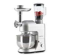 Klarstein Planetaria Professionale, Impastatrice Planetaria 5 Litri, Impastatrice Professionale 1800W per Pizza Dolci e Pane a 6 Velocità, Tritacarne con Frullatore 1.5L con Gancio e Frusta