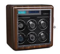 Klarstein Porta Orologi Uomo, Box Carica Batterie per Orologi Automatici, Scatola Orologi, Scatola Porta Orologi con Mantenitore di Carica, Scatola del Tempo per Orologi 5 TDP, 3 Modalità di Rotazione
