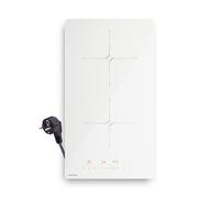 Klarstein PowerGlide 30cm Piano Cottura a Induzione 2 Fuochi Bianco