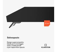 Klarstein Purista Force - Cappa aspirante | Compatta | 384,8 m³/ora | Classe energetica C | Tecnologia a doppio motore