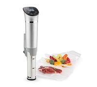 Klarstein Quickstick - Cuoci sous vide, Pentola di precisione, Slow cooker, 1300 watt, Funzione timer, 3D Circulating, 0-95 °C, Display touch LCD, Impermeabile, fino a 20 litri, flex, argento
