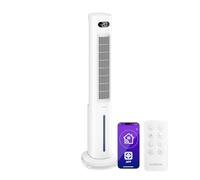 KLARSTEIN Raffrescatore Evaporativo, 5L Serbatoio, 300 m³/h, Timer 24h, Telecomando, App, Raffrescatore Portatile per Casa & Camera da Letto, White