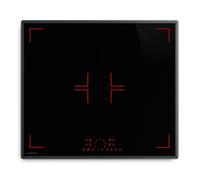 Klarstein RedFlame Piano Cottura Induzione 60 cm - 4 Fuochi, 7000W Boost, Cursore Touch, Timer, Blocco Bambini, Vetroceramica, ThermoRecall, Incasso Elegante