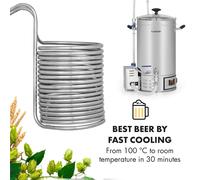 Klarstein Refrigeratore in pietra trasparente 6 Refrigeratore ad immersione Ø21,5 cm 18 circuiti 304 Acciaio inox