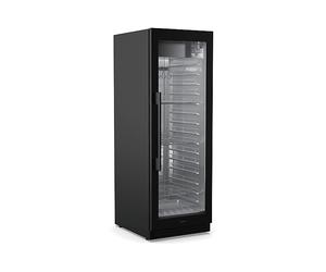 KLARSTEIN Reifeschrank per carne CONGELATORE VERTICALE, dimensioni: L 59,50 cm, A 172 cm, P 71 cm, Rumorosità, Nero, Trasparente