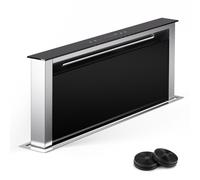 Klarstein Royal Flush 80cm 714m³/h Cappa a Scomparsa Nero/Argento