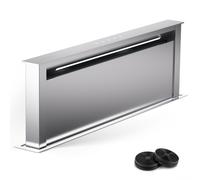 Klarstein Royal Flush 90cm 604m³/h Cappa a Scomparsa Argento