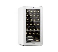 Klarstein Shiraz 43cm 28 Bottiglie Cantinetta Vino Libera Installazione Bianco