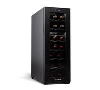 Klarstein Shiraz 29,5cm 18 Bottiglie Cantinetta Vino Doppia Temperatura Nero