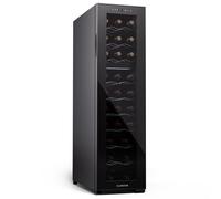 Klarstein Shiraz Slim 27 Bottiglie Cantinetta Vino Doppia Temperatura Nero