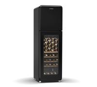 Klarstein Shirley 50cm 60 Bottiglie Cantinetta Vino Doppia Temperatura Nero