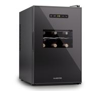Klarstein Silent Vino 34,5cm Cantinetta Vino Libera Installazione Nero/Vetro