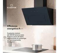 Klarstein SleekAir - Cappa aspirante | A+++ | 717 m³/ora | Touch | LED | 60 cm