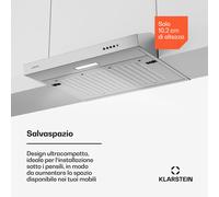 SlimVent 60 Silver - Cappa aspirante per avere sempre aria fresca in cucina