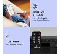 Klarstein Studio Light & Fire 2 Smart - Camino 1000/2000 W, MDF, controllo tramite WiFi