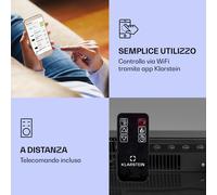Klarstein Studio Light & Fire 3 Smart - Camino 1000/2000 W, MDF, controllo tramite WiFi