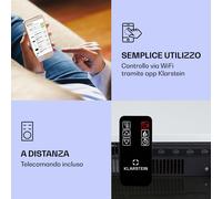 Klarstein Studio Light & Fire 3 Smart - Camino 1000/2000 W, MDF, controllo tramite WiFi