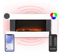 Klarstein Studio LightFire Smart 2000W 132cm Asimmetrico Camino elettrico con cornice Bianco