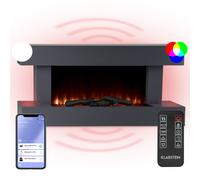 Klarstein Studio LightFire Smart 2000W 132cm Camino elettrico con cornice Grigio Scuro