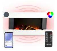 Klarstein Studio LightFire Smart 2000W Camino Elettrico con Cornice Bianco