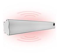 Klarstein Stufa Elettrica Basso Consumo, Colonnina Elettrica da Giardino 3000W, Termosifone Elettrico, Pannello Radiante Infrarossi con Telecomando, Stufetta Elettrica, Smart WIFI App, IP44, No CO2
