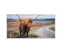 Klarstein Stufa Elettrica Basso Consumo Smart, Termoconvettore Elettrico da Parete 700W con Controllo IoT/WiFi App, Termosifone Elettrico a Muro, Pannello Radiante Infrarossi, Senza Emissioni di CO2