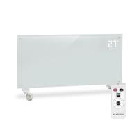 Klarstein Stufa Elettrica Basso Consumo, Stufa Elettrica 2000W, Termoconvettore con Rotelle, Termosifone Elettrico Portatile, Termoconvettore a Parete con Termostato, Stufetta per Casa
