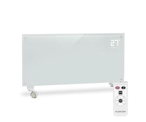 Klarstein Stufa Elettrica Basso Consumo, Stufa Elettrica 2000W, Termoconvettore con Rotelle, Termosifone Elettrico Portatile, Termoconvettore a Parete con Termostato, Stufetta per Casa