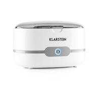 Klarstein Superpure - Sterilizzatore Ultrasuoni, Per Occhiali e Gioielli, Funziona con acqua corrente, Serbatoio in acciaio inox, Dimensione compatta, Semplice da gestire, Bianco