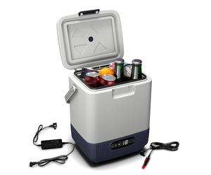 KLARSTEIN SwiftFrost 12L, Mini Frigo con Compressore Potente, Isolamento Efficiente e Ampio Pannello LCD - Ideale per Campeggio, Auto, Ufficio, Frigorifero Piccolo