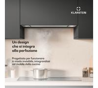 TurboMax - Cappa aspirante | 380 m³/ora | Efficienza A+ | Doppia modalità operativa | 3 livelli | LED