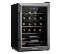 Klarstein Ultimo Uno - Cantinetta Vino, Cantina Vini Una Temperatura, Frigo Vino con Temperatura: 5-18 °C, Pannello di Controllo Touch, Spazio per 20 Bottiglie, Vol. 53 Litri, Nero