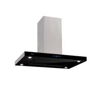 Klarstein Valeria Cappa a Isola 90cm 650m³/h Scarico Touch LED Vetro Inox