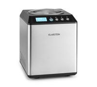Klarstein Vanilla Sky - Macchina per Gelato, Funzione di Raffreddamento, Timer,