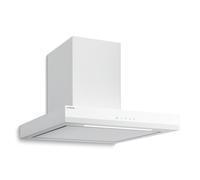 Klarstein Velaire Cappa Aspirante 60 cm - 600 m³/h, Touch, LED Filtro Carbone, 3 Velocità, Silenziosa, Cappa Cucina 60 cm, Sottopensile, Bianco