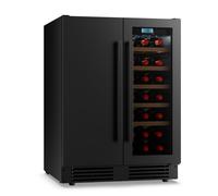 Klarstein Velaire 60cm 21 Bottiglie Cantinetta da Incasso Sottobanco Doppia Temperatura Nero
