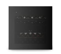 Klarstein Velaire Cantinetta per Vino Doppia Temperatura - 36 Bottiglie, 2 Zone 5-22°C, Touch, LED, Porta UV, Incasso, 41 dB, Cantina Frigo per Vino