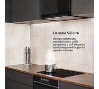 Velaire - Cappa aspirante | Elegante, minimalista, potente | Classe energetica A++ | 600 m³/ora | 60 cm