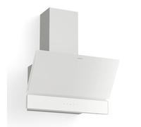 Klarstein Velaire Cappa Cucina 60cm - Cappa Inclinata, 820 m³/h, Touch, LED, A++, 3 Velocità + Boost, Filtro Carbone & Alluminio, Silenziosa, Design Minimal, Installazione a Parete, Bianco