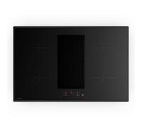 Klarstein Velaire Piano Induzione con Cappa Integrata - 4 Zone, 8400W Nero Base
