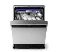Klarstein VeroSteel 60cm Lavastoviglie da Incasso 9 Programmi Argento