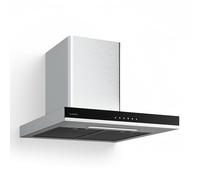 Klarstein Verosteel Cappa Aspirante 60 cm - 881,6 m³/h, Touch, LED, A++, 3+Boost Velocità, Filtro Carbone, Acciaio Inox, Sottopensile, Silenziosa, Cappa Cucina 60 cm