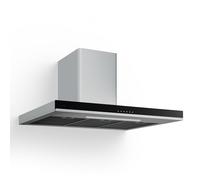 Klarstein Verosteel Cappa Aspirante 90 cm - Cappa a Parete, 881,6 m³/h, Touch, LED, Classe A++, Filtro Lavabile & Carbone, Acciaio Inox, Silenziosa, Design Minimalista