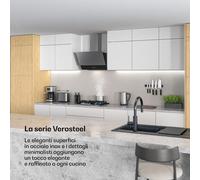 Verosteel - Cappa aspirante | Elegante, minimalista, potente | Classe energetica A | 624 m³/ora | 60 cm