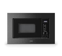 Klarstein Verosteel Microonde da Incasso con Grill - 20L, 700W Microonde & 800W Grill, 8 Programmi, Touch, Acciaio Inox, Forno Microonde Incasso, Acciaio inossidabile nero