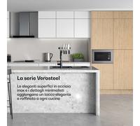 Verosteel - Forno a microonde da incasso con grill | Grill: 800 W | Microonde: 700 W | 60 cm